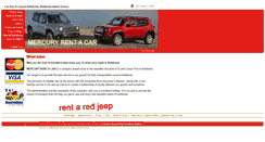 Desktop Screenshot of mercury-rentacar.com
